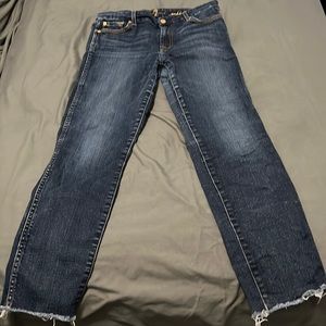 7 for all mankind jeans, ankle straight, size 29
